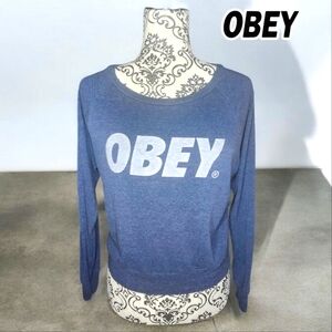 OBEY Navy Long Sleeve- XXSmall